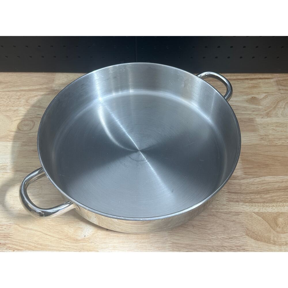 Basics Tools Of The Trade 12 Inch 5 Qt Double Handle Stainless Saute Pan No Lid